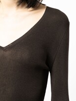Thumbnail for your product : Gucci Pre-Owned fine-knit V-neck jumper