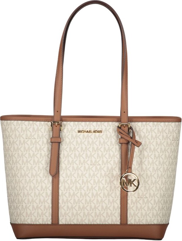 Michael Kors Jet Set Travel Small Logo Top-Zip Tote Bag