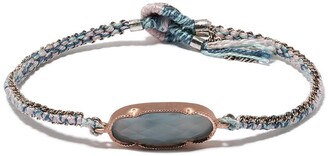 Brooke Gregson 14kt Rose Gold Aquamarine Woven Bracelet