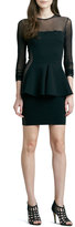 Thumbnail for your product : Torn By Ronny Kobo Lima Mesh-Top Peplum Dress