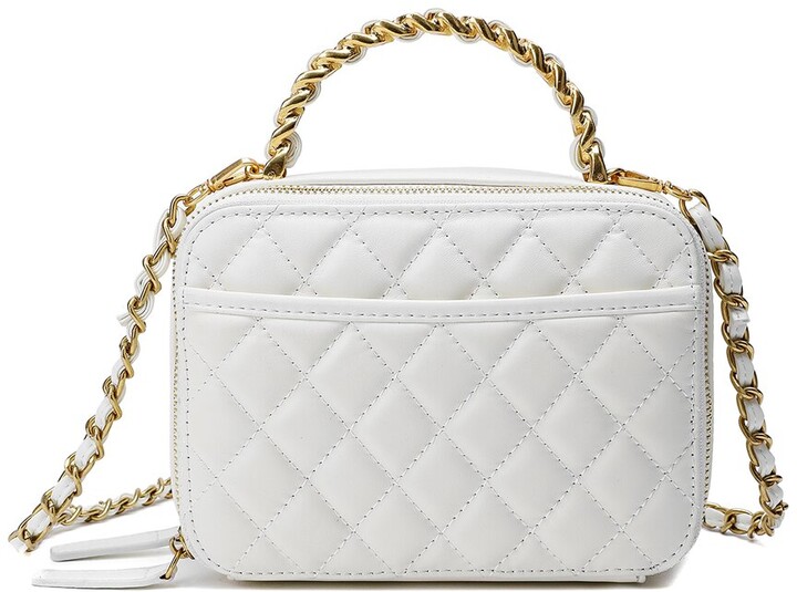Tiffany & Fred Quilted Sheepskin Leather Shoulder - ShopStyle