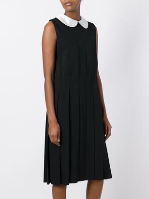 Comme des Garcons Peter Pan collar pleated dress