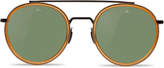 Thumbnail for your product : Vuarnet Edge Panthos Sunglasses, Red Amber/Matte Black
