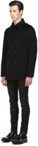 Thumbnail for your product : Mackage Carlo-F4 Classic Black Wool Peacoat With Leather Trim