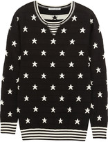Thumbnail for your product : Autumn Cashmere Star-intarsia cotton and cashmere-blend sweater