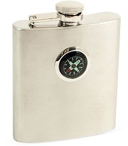 Stainless Steel Compass Flask