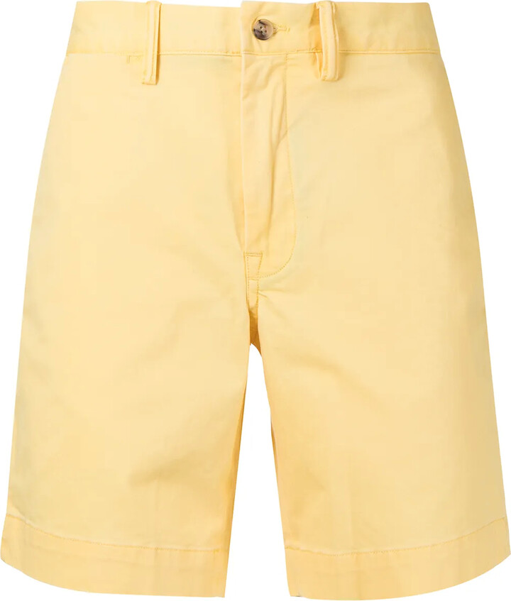 yellow golf shorts