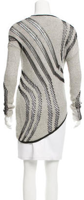 Helmut Lang Open Knit Asymmetrical Sweater
