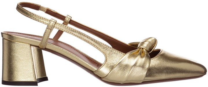 slingback gold