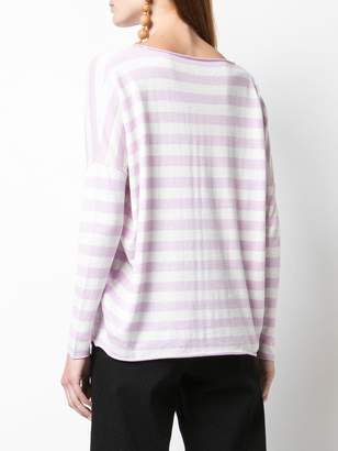 Allude striped long sleeve jumper