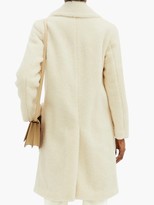 Thumbnail for your product : Burberry Selby Double-breasted Wool-blend Fleece Coat - Ivory