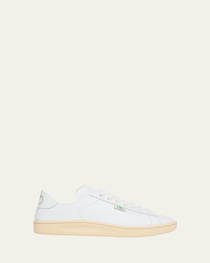 Valentino Garavani Men's Royco V Logo Calfskin Low-Top Sneakers