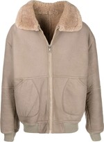 Thumbnail for your product : A.N.G.E.L.O. Vintage Cult 1980s Sheep Skin Lining Leather Jacket