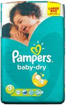 Thumbnail for your product : Pampers Baby Dry Large Pack Midi 70's