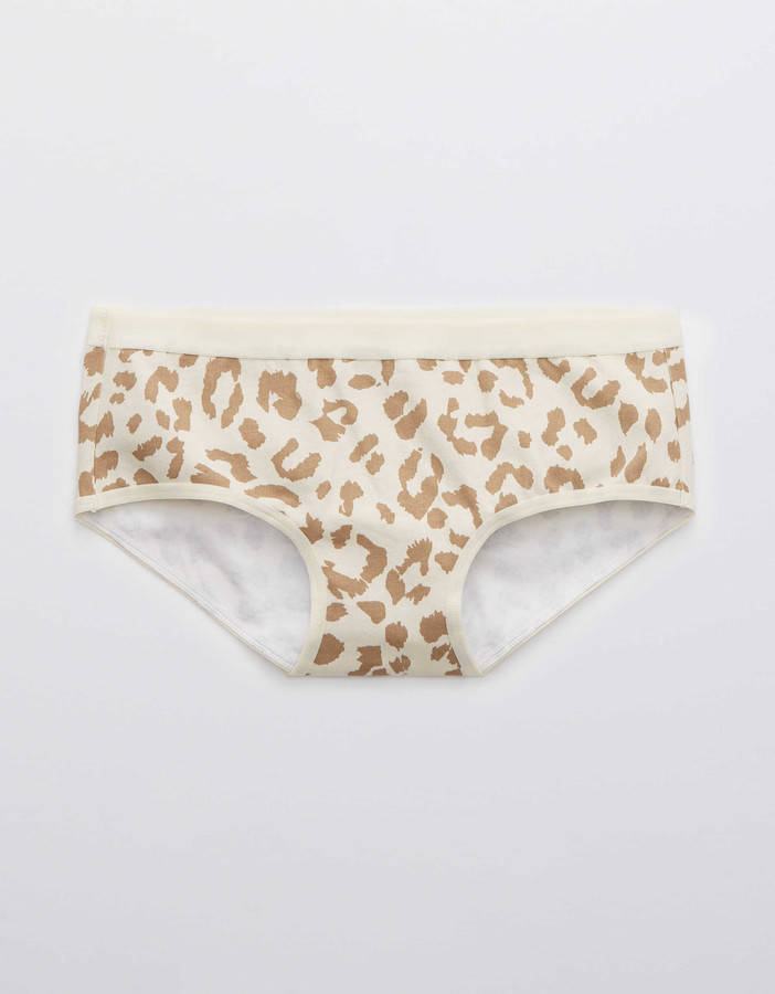 aerie Cotton Leopard Boybrief Underwear ShopStyle Lingerie