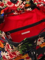 Thumbnail for your product : Miu Miu Nylon Floral Print Backpack