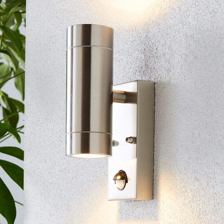 Dunelm Billy PIR Sensor Chrome Outdoor Wall Light Chrome ShopStyle