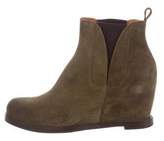Thumbnail for your product : Buttero Suede Wedge Ankle Boots w/ Tags