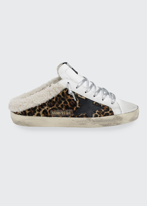 Golden goose fur slides Clearance