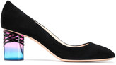 Thumbnail for your product : Nicholas Kirkwood Zaha Suede And Perspex Pumps