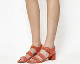 Thumbnail for your product : Office Marbles Block Heel Sandals Coral Suede