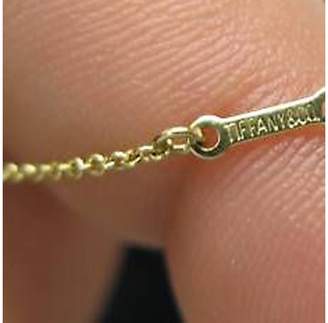 Tiffany & Co. Elsa Peretti 18K Yellow Gold & 0.70ct Diamond Open Heart Pendant Necklace
