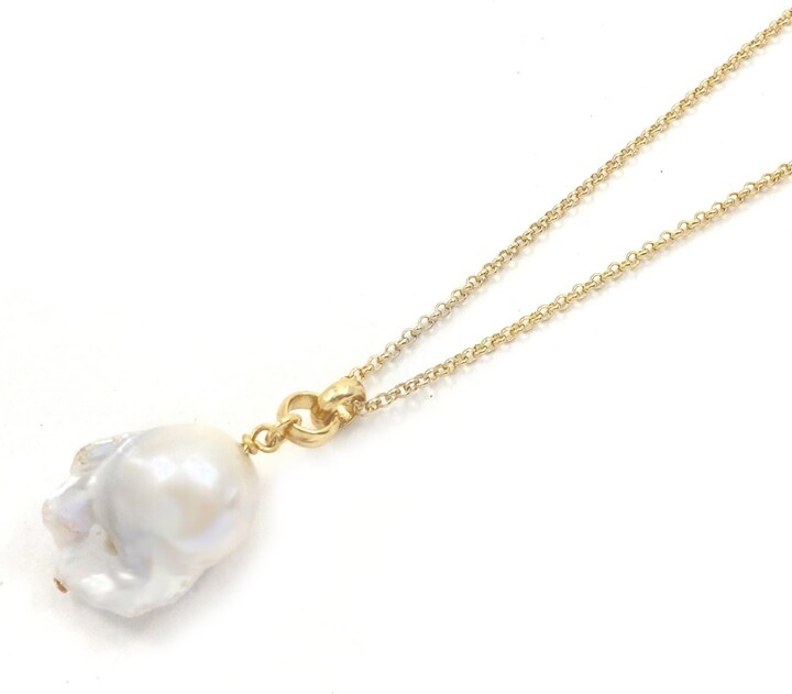 Biko Barroco Pearl Pendant Gold