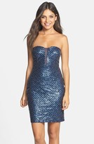 Thumbnail for your product : Trixxi Sequin Strapless Dress (Juniors)