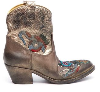 Elena Iachi Embroidered Texas Boots