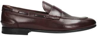 Premiata Bordeaux Leather Loafers