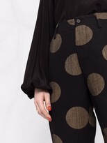 Thumbnail for your product : UMA WANG Polka-Dot Print Cropped Trousers