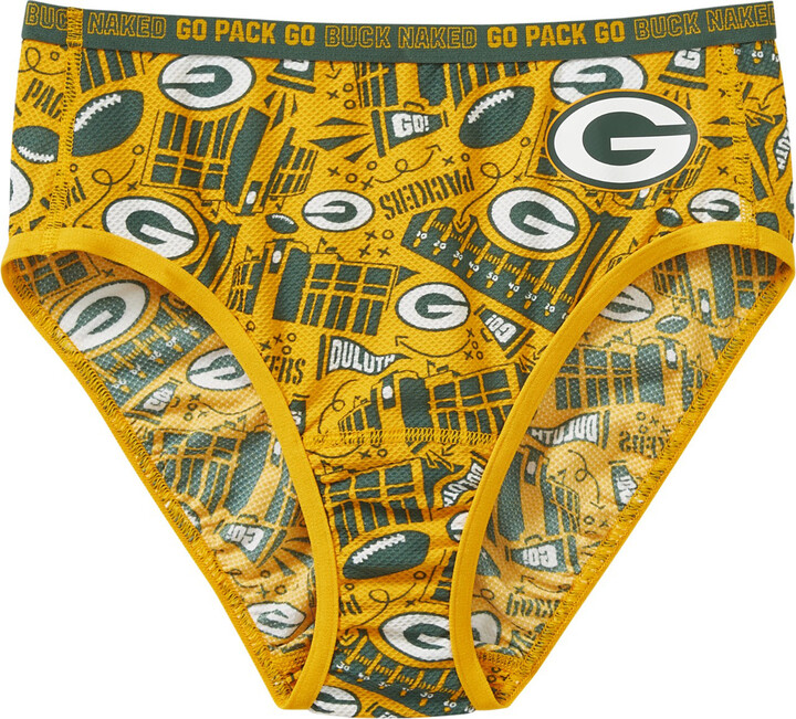 Women's Duluth Trading Co. Gold Green Bay Packers Go Pack Buck Naked Performance Briefs