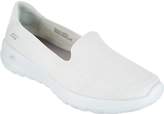 skechers go walk white slip on