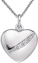 Thumbnail for your product : Hot Diamonds Shooting Star Sterling Silver and Diamond Heart Pendant