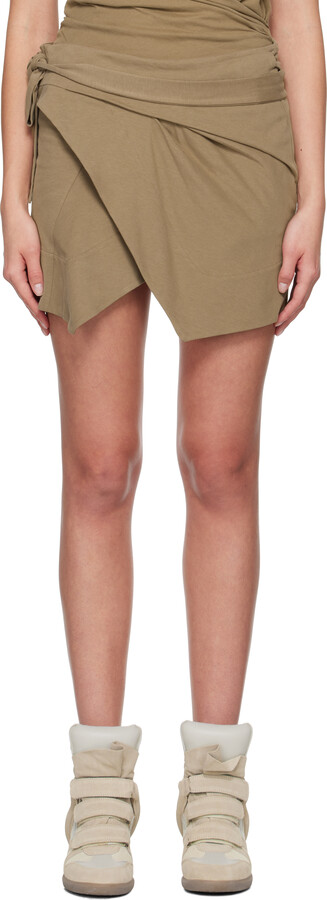 Isabel Marant Khaki Berenice Miniskirt