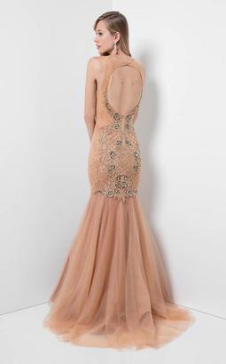 Terani Couture Luxury Beaded Open-back Trumpet Gown 1712P2637.