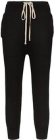 Thumbnail for your product : Rick Owens Cropped Cashmere Joggers