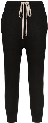 Rick Owens Cropped Cashmere Joggers
