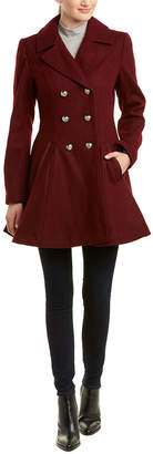 Laundry by Shelli Segal Double-Breasted Wool-Blend Coat