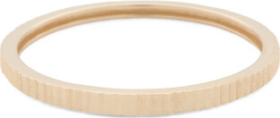 TJMAXX 14Kt Gold Diamond Cut Flat Edge Band Ring, Diamond/Gold