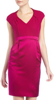 Thumbnail for your product : Carmen Marc Valvo Mixed-Media Cocktail Dress