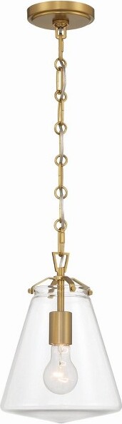 Crystorama CrystoramaLightingVoss1-LightPendantinLuxeGold