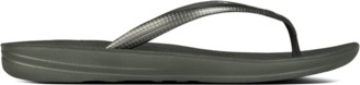 FitFlop Iqushion Silver Toe Post Flip Flop