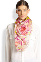 Thumbnail for your product : Emilio Pucci Tragara Oversized Silk Scarf