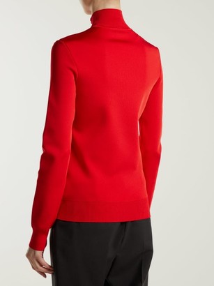 Givenchy High-neck Knit Top - Red