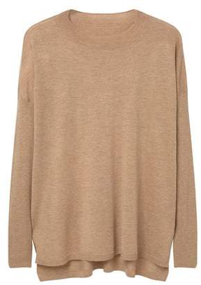 Mango Outlet OUTLET Contrast sleeve sweater