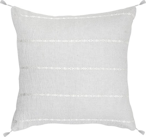 Anaya SevilleEmbroideredStripeSoSoftLinenPillow20x20DownAlternativeInsert