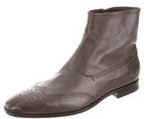 Thumbnail for your product : Fratelli Rossetti Brogue Leather Ankle Boots