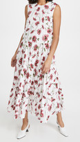 Thumbnail for your product : Adam Lippes Tiered Maxi Dress In Printed Poplin
