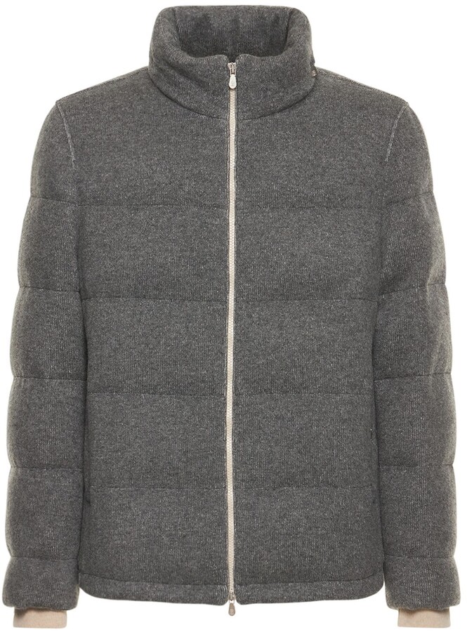 Brunello Cucinelli Cashmere down jacket ShopStyle Outerwear